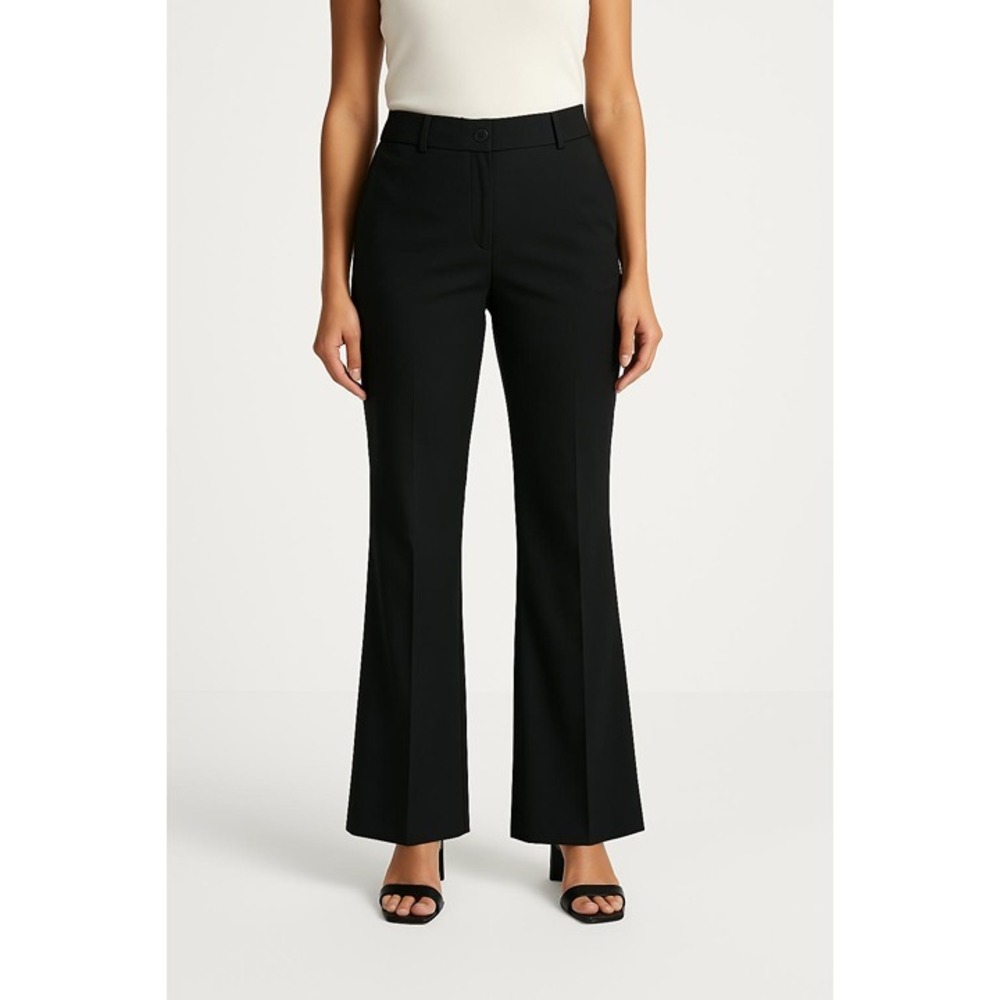 Banana Republic Black Mid Rise Flared Pants Size 4 Regular